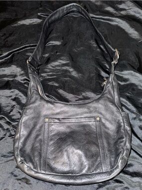 Coronado Black Leather Hobo Shoulder Bag Built In Holster Conceal Carry